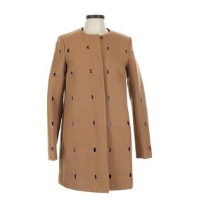 Marco De Vincenzo 100% Virgin Wool Coat w Cut Out Details. Sz  US 8